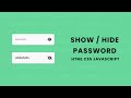 Show & Hide Password HTML CSS JS | Javascript Project #js #jstutorial ##htmlcss #htmlcssjavascript