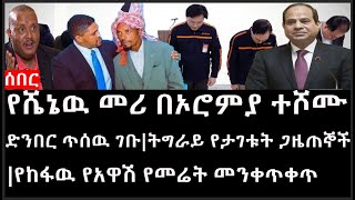 Ethiopia:ሰበር ዜና-የኢትዮታይምስ የዕለቱ ዜና |የሼኔዉ መሪ በኦሮምያ ተሾሙ|ድንበር ጥሰዉ ገቡ|ትግራይ የታገቱት ጋዜጠኞች|የከፋዉየአዋሽ የመሬትመንቀጥቀጥ