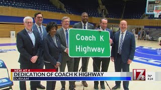 Durham highway named after Duke's Coach K