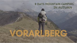 8 Days SOLO Autumn Mountain Camping  [ Hiking 135km in Austria ]