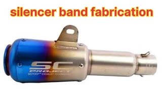 silencer band fabrication साईलेंसर बैंड बना कर लगाया #automobile #automobilerepair