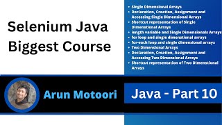 Java - Part 10 (Selenium Java Biggest Course)