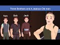 Three Brothers and An Oldman | Fairy Tales |  Animated Stories for Kids