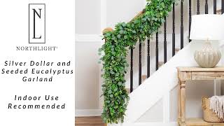 Silver Dollar and Seeded Eucalyptus Artificial Christmas Garland | Northlight SM97244 | Northlight