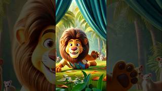 King Leo the Lion cartoon Short story #shorts #viralvideo #lion