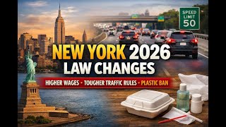 New York 2026 Law Changes Explained. Wages, Driving Rules, Plastic Bans