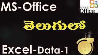 Data Menu Options in MS Excel Part 1 (MS Office 2003 in Telugu)