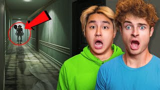 LAST TO LEAVE HAUNTED HOUSE WINS $10,000!! (ft. Zhong & Veshremy)