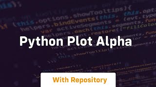 python plot alpha