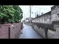 a walk in the rain from tojo tei to chiba shrine.japan 4k walking tour 4k hd