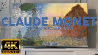 CLAUDE MONET | 4K HD Vintage Art TV | MONET Famous Art Collection Slideshow | Sc
