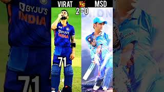 Virat Kohli Vs Mahendra Singh Dhoni | Full Comparison Video | #shorts