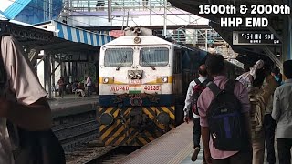 High Horsepower EMDs with Express Trains skipping busy Mulund Station in the morning : AUGUST 2019