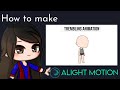 How to make a trembling animation in Alight Motion || Gacha Stu-Club Tutorial ||