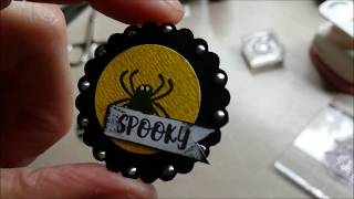 Making Halloween embellishments!