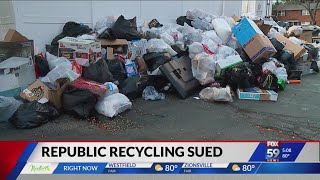 Lawsuit filed against Republic Recycling over missed pickups