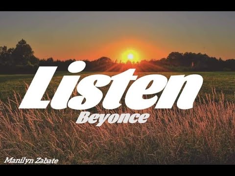 BEYONCE-LISTEN (Lyrics) - YouTube