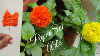 Crepe paper flowers for decoration at home, Handmade Flores de papel crepe DIY @PaperSaiarts