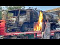 Hino Truck Full of Petrol Caught Fire 🔥// Let’s See How This Burnt Truck Cabin Chassis Repaired