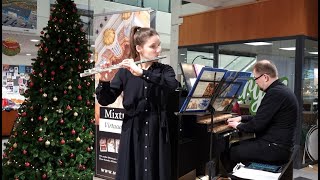 Jouluista musiikkia Anna Jaaksi, poikkihuilu ja Timo Vikman, urut