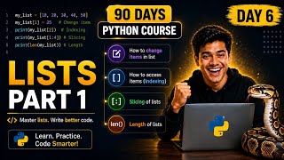 Day 6: Python Lists Demystified | Step-by-Step Tutorial