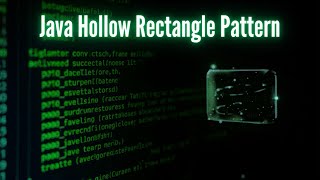 Hollow Rectangle Star Pattern in Java | Pattern Programming | Part-4