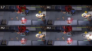 [Arknights] Kal'tsit Skill 3 Mastery Comparison on S7-1