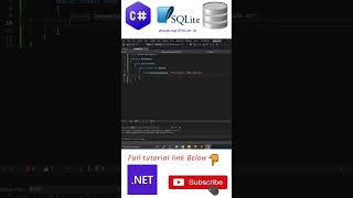 Learn to open a connection to SQLite database using C# (CSharp) #sqlite #sqlite3 #tutorial