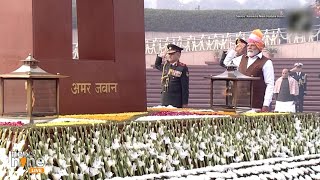 75th Republic Day: PM Modi Pays Homage to Bravehearts at National War Memorial in Delhi | News9