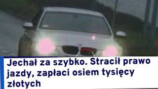 FAKTY-Jechał za szybko. Zapłaci osiem tysięcy złotych i stanie przed sądem