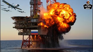 Ukraine tấn công giàn khoan Nga – Seababy biến tiền đồn quân sự thành tro bụi./ Thế Trận Ngầm.