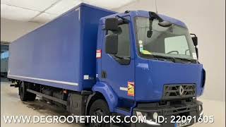 Degroote Trucks: Renault D16.250 box truck for sale