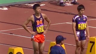 日本インカレ陸上2014  男子１００ｍ 予選４組：大瀬戸一馬選手（法政大）１位で準決勝へ