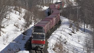 2021.03.27 撮影　残雪常紋峠　石北貨物 玉ねぎ列車　☆北鉄路漫747