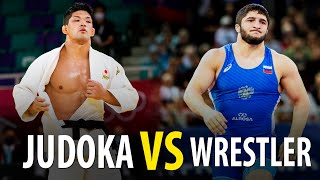 Judoka vs Wrestler. Real Fights of Top Judokas vs Top Wrestlers