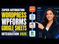 Zapier Automation: Zapier integration with WordPress wpforms and google sheets 2026