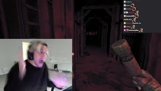 xQc's Blinds Randomly Breaks While Playing A Horror Game