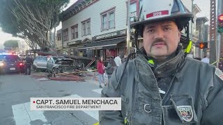 6 injured after car crashes into parklet in San Francisco