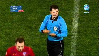 petrolul Steaua 30102011 penalty fight betaie supporter players and goal