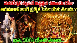 శ్రీ వారికి ఇష్టమైన శనివారం రోజు తిరుమలలో జరిగే ప్రత్యేక సేవలు మీకు తెలుసా.? |Tirumala Tirupati |TSM