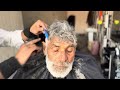 asmr old man’s scissor haircut satisfying sounds