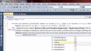 Visual Basic 2008/2010 intro