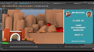 Class-12: Game Environment Modeling #animation #autodeskmaya #blender #mayamodeling #3dmodeling #3d