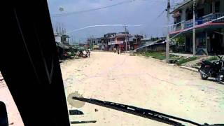 Damak to Beldangi on bus. (Recorded by Shahid)