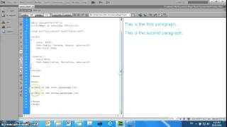 HTML5 CSS3 tutorial - Defining and applying a CSS class