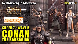 SUPER 7 Ultimates CONAN The Barbarian Wave 5 Thulsa Doom - Subotai - Valeria Unboxing \u0026 Review