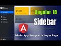 How to setup Admin Application in Angular | Side Bar in Angular