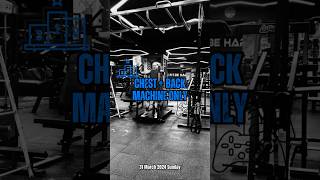 Ashim | Back + Chest Workout | Main Event Standing Machine Chest Press 50 kgs each side x 7 reps