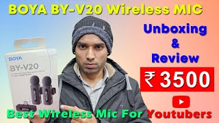 Boya BY V20 Unboxing \u0026 Review 2025 | Best Budget Wireless Mic for YouTube | Fixan Tech