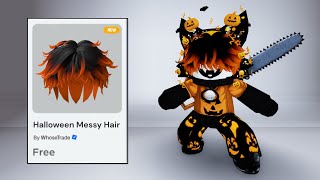 HURRY! 22 BEST FREE ITEMS \u0026 FREE HALLOWEEN MESSY HAIR ON ROBLOX 2024